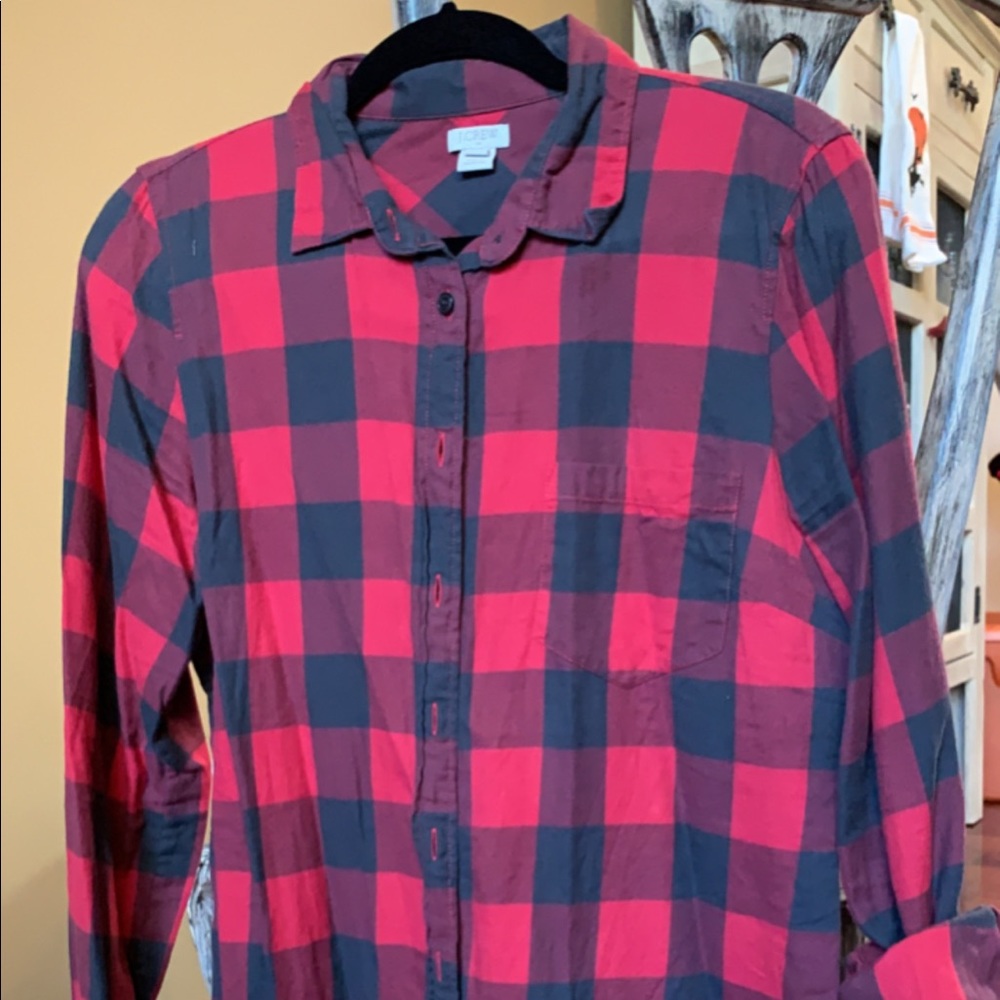 J.Crew Women’s Flannel Button Down